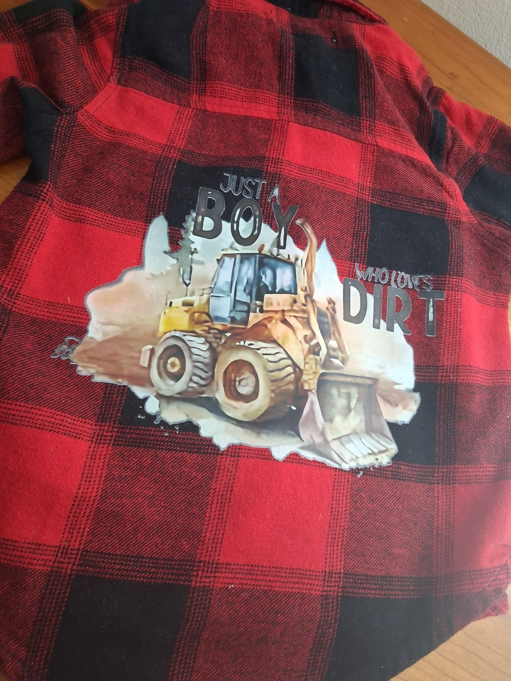 Old Navy Red and Black Plaid Button-Down Flannel